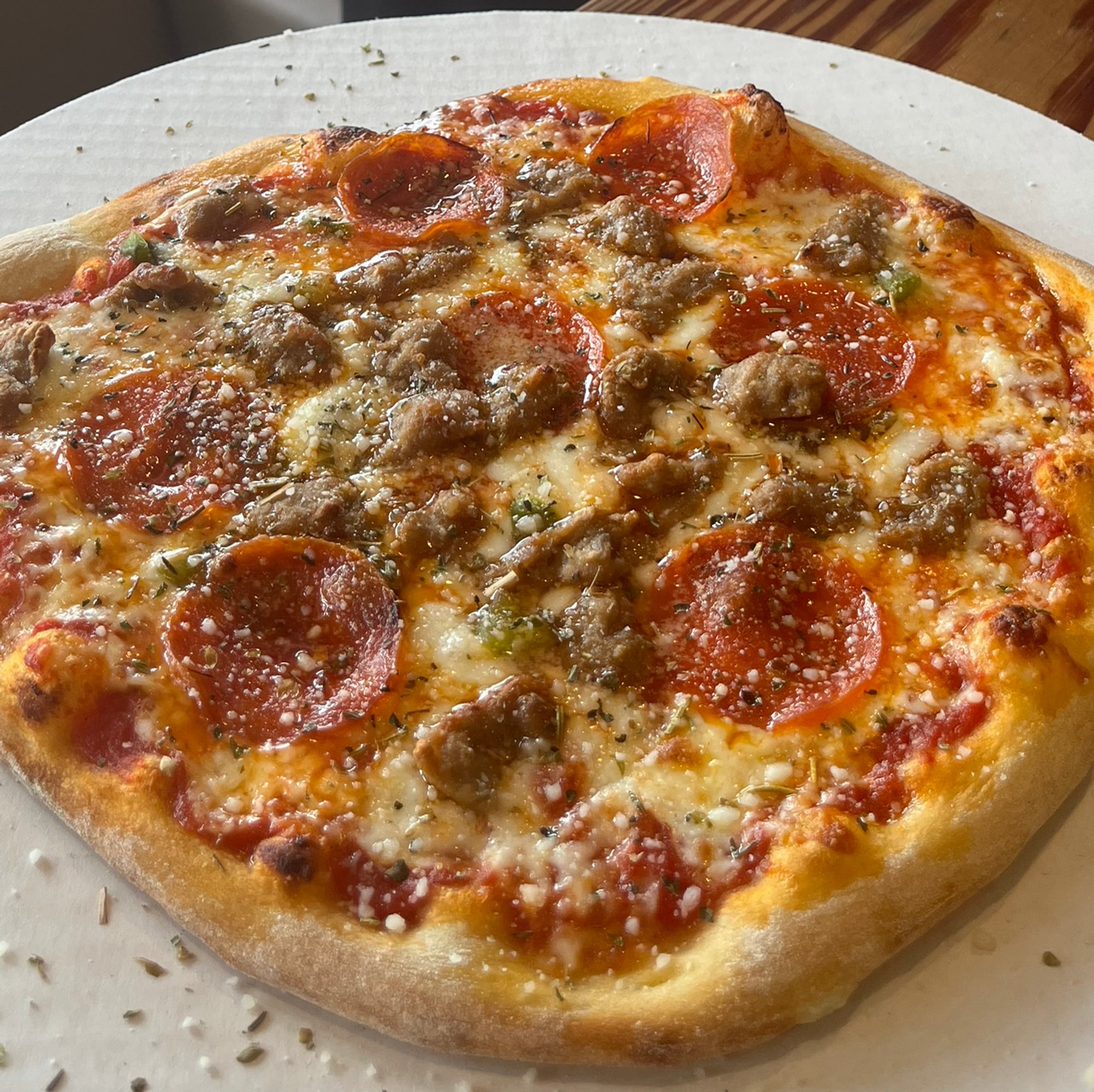 Sausage & Pep Pizza
