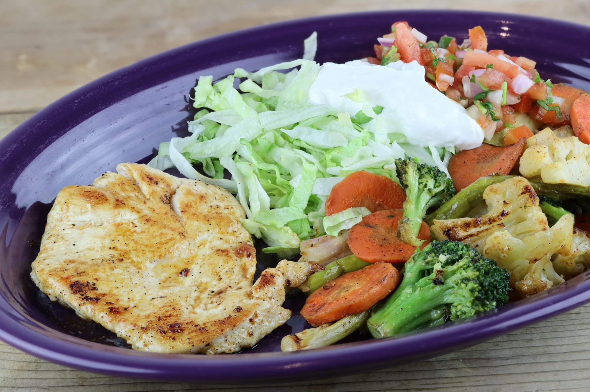 Grilled Chicken Veggies Delight