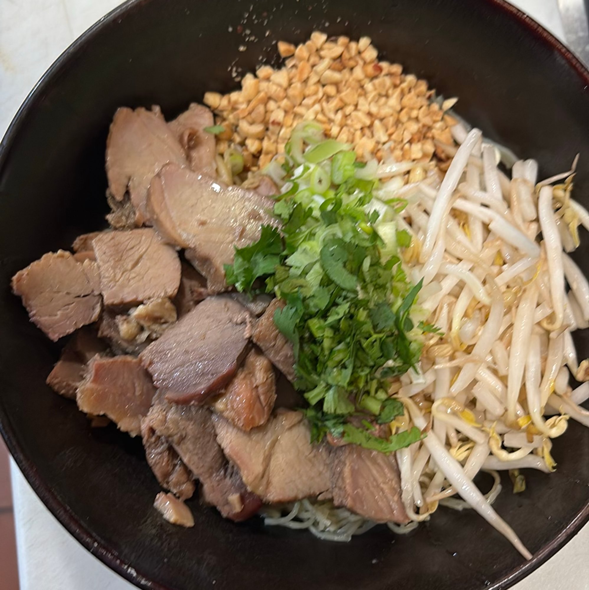 Egg Noodles with Roasted Pork Bowl