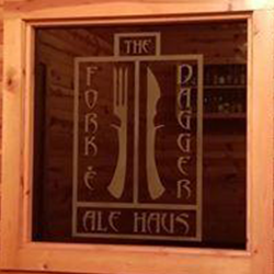 Fork &amp; Dagger Ale Haus Logo