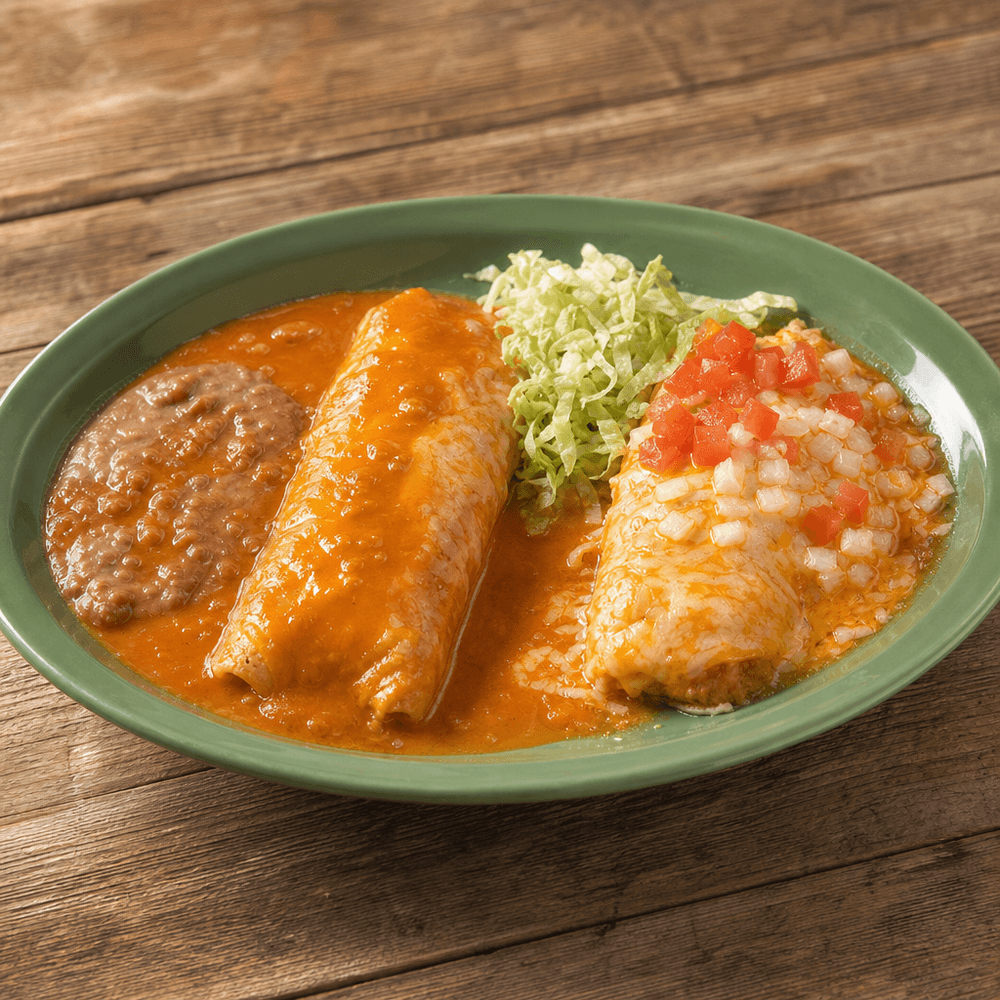 1. Cheese Enchiladas, Burrito