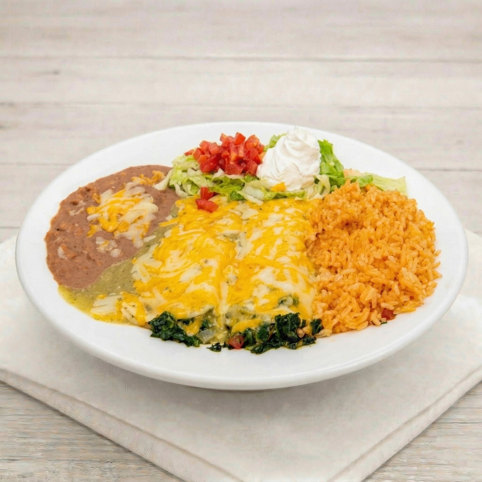 Enchiladas de Espinacas