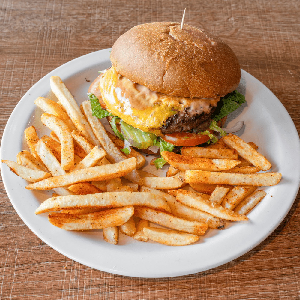Cheese Burger & Fries