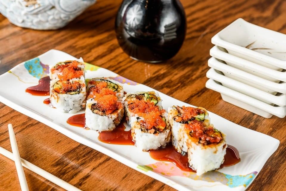 Salmon Skin Roll •