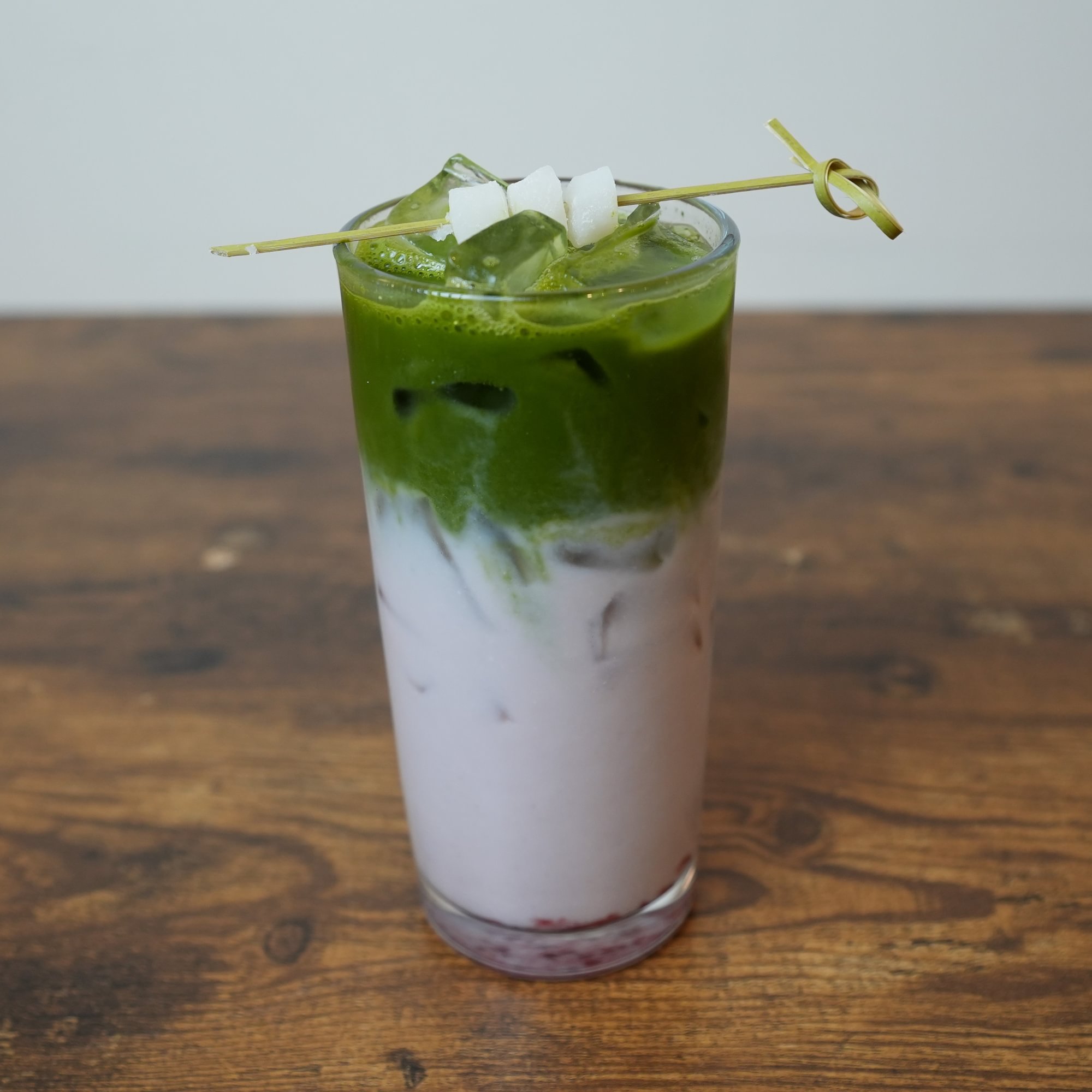 Raspberry Lychee Matcha Latte