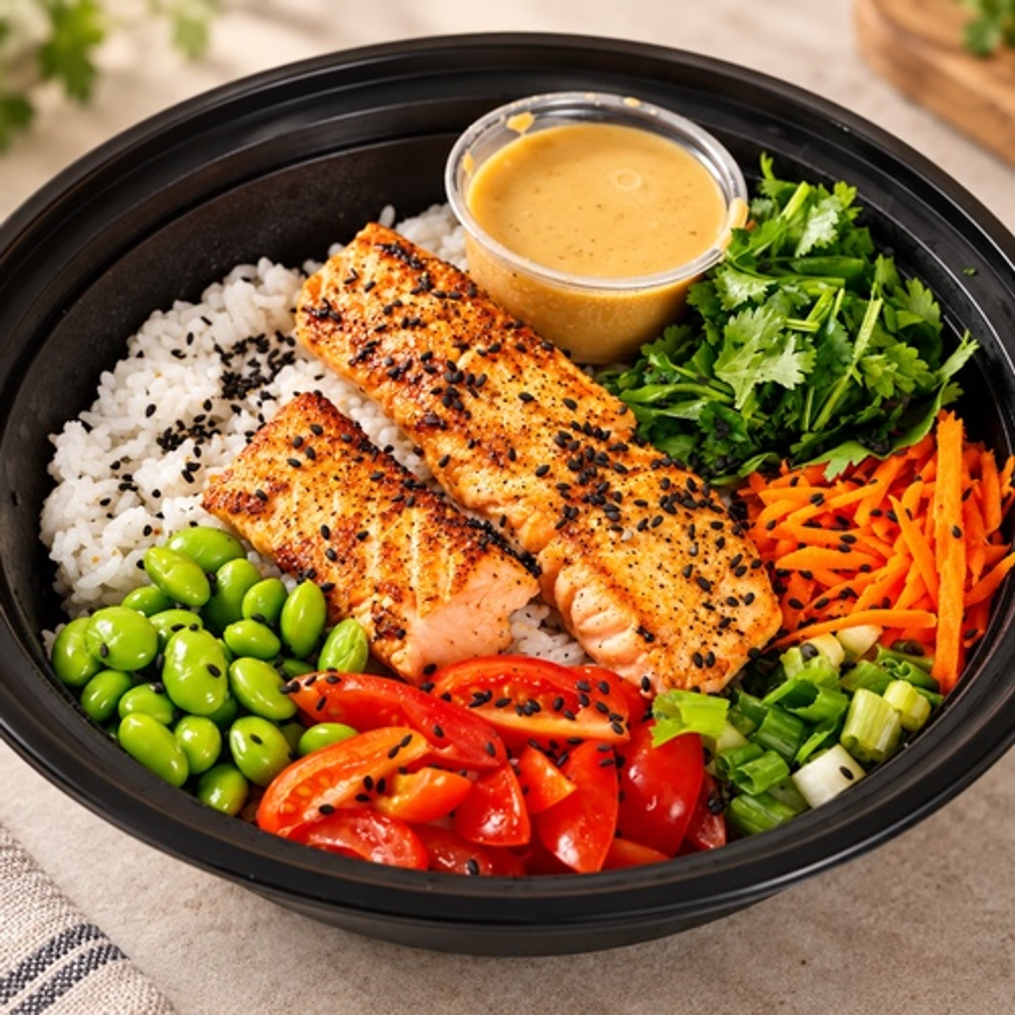 Grilled Salmon Power Bowl