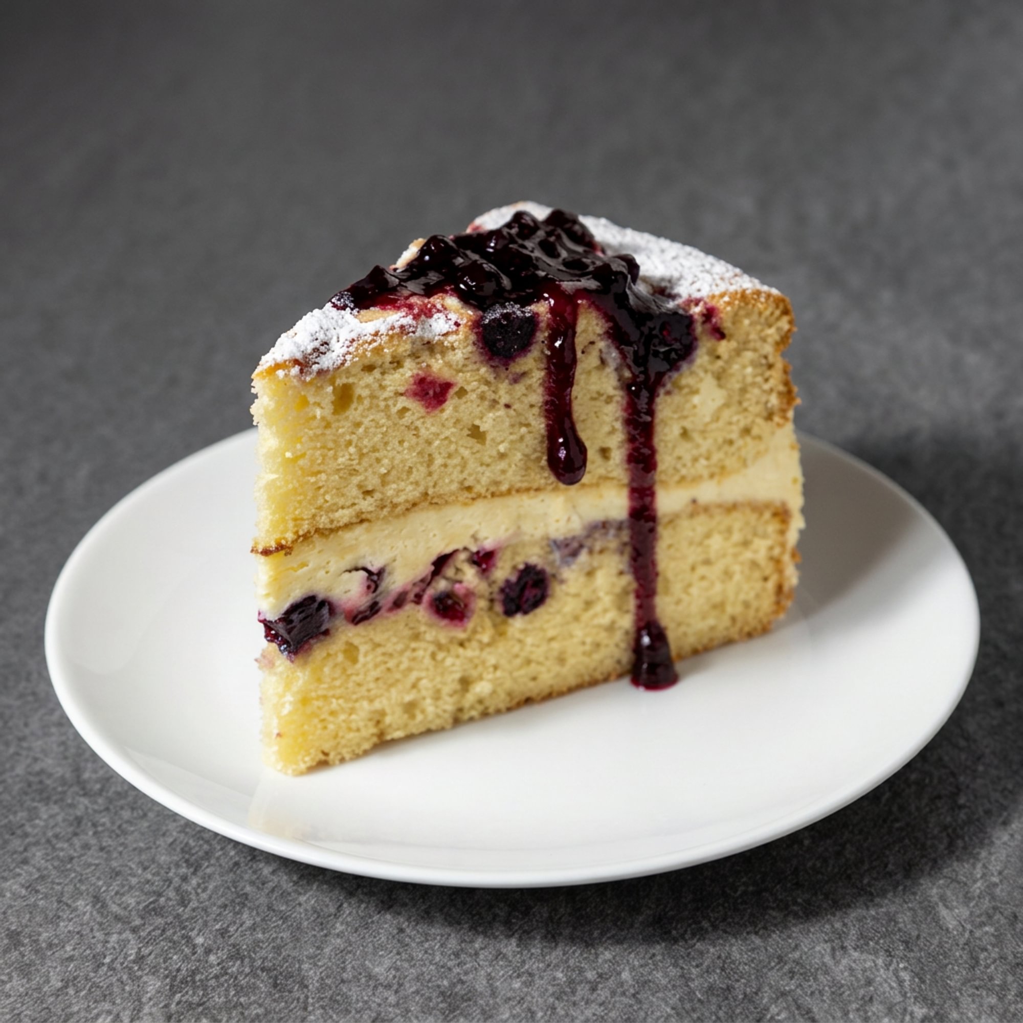 Lemon Berry Mascarpone Cake