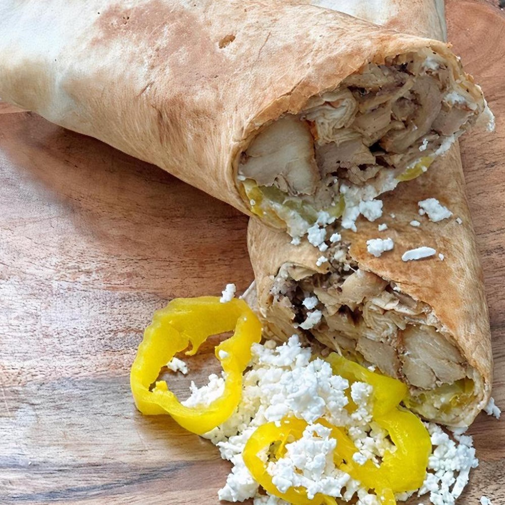 Mediterranean Chicken Shawarma Wrap
