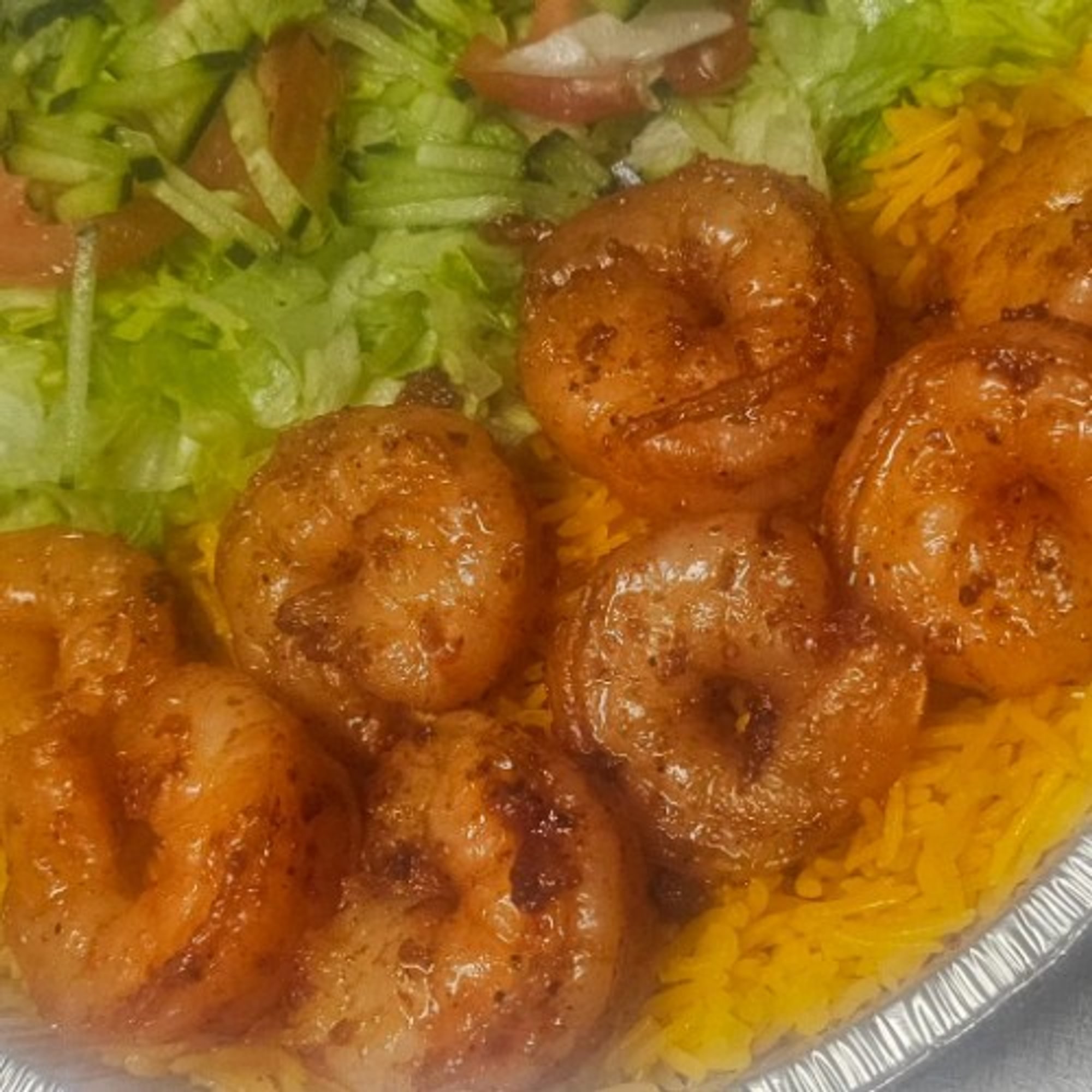 Shrimp Over Rice