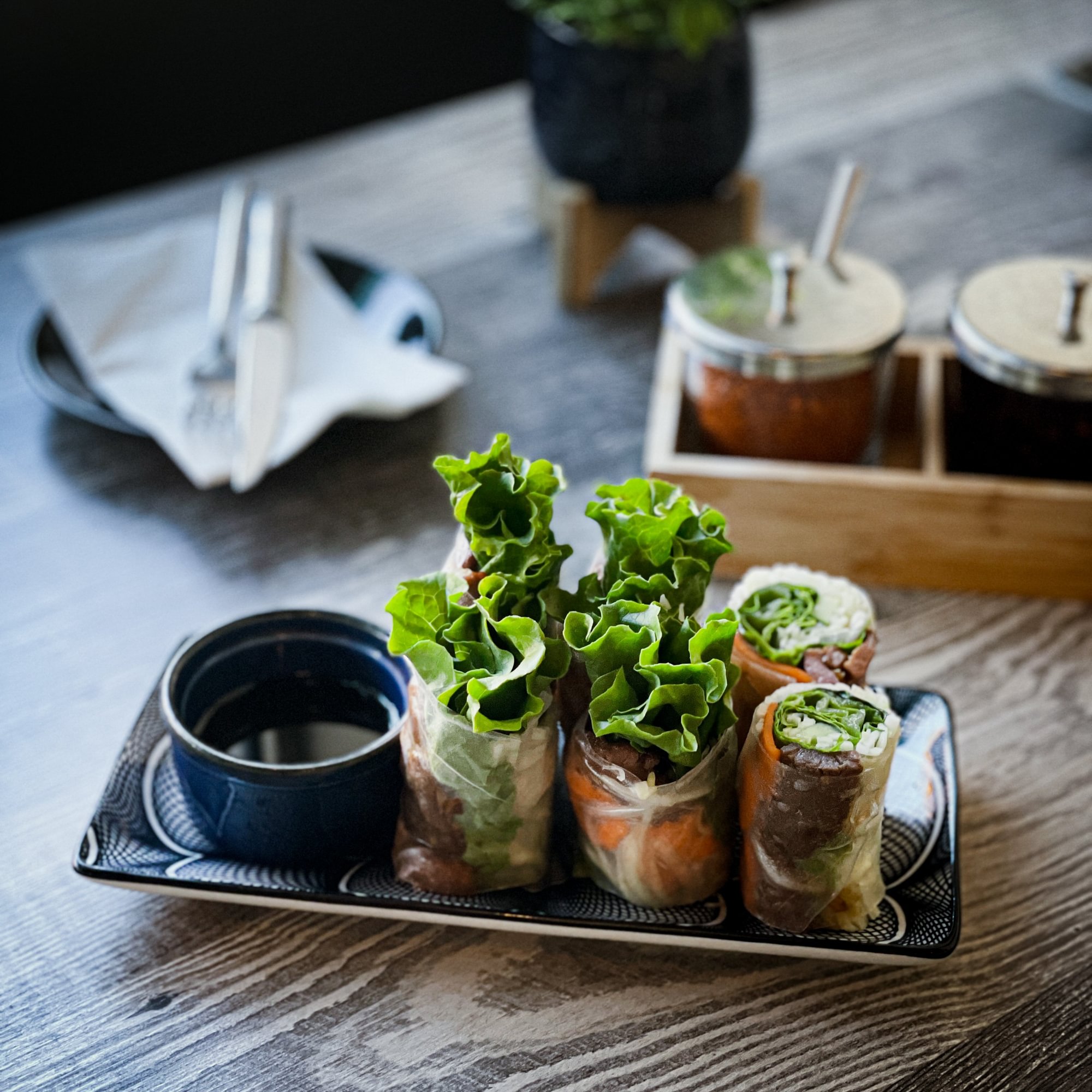 Green Papaya Beef Rolls