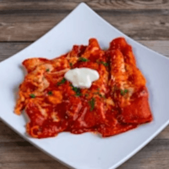 2 Baked Cheese Enchilada Plate