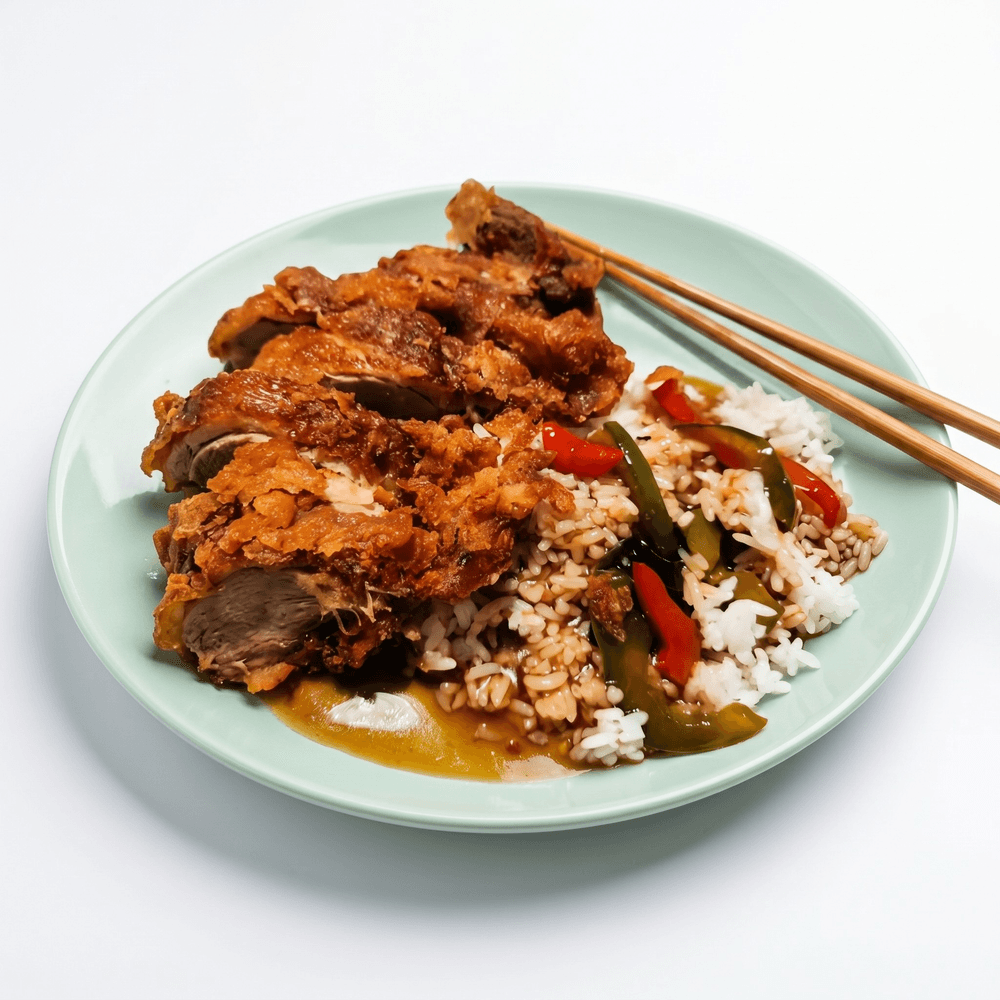 Crispy Basil Duck