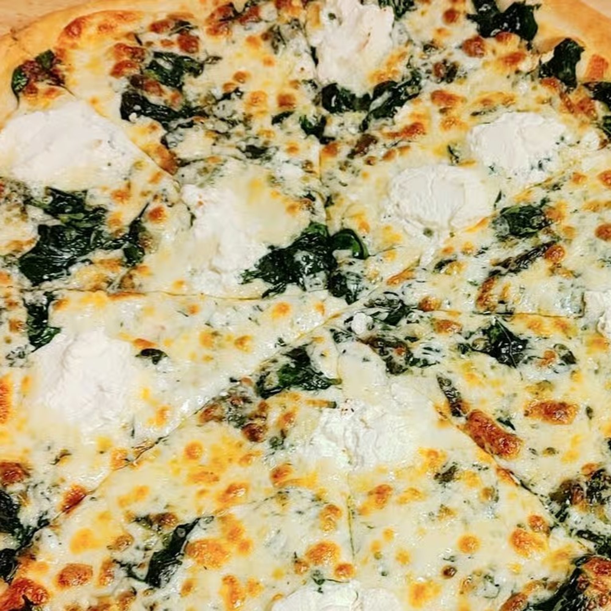Fresh Spinach Ricotta Specialty Pizza
