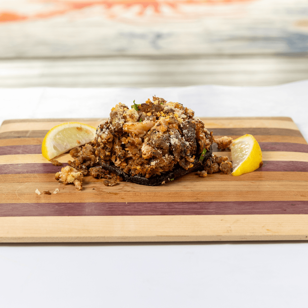 Lobster Stuffed Portobello Mushroom