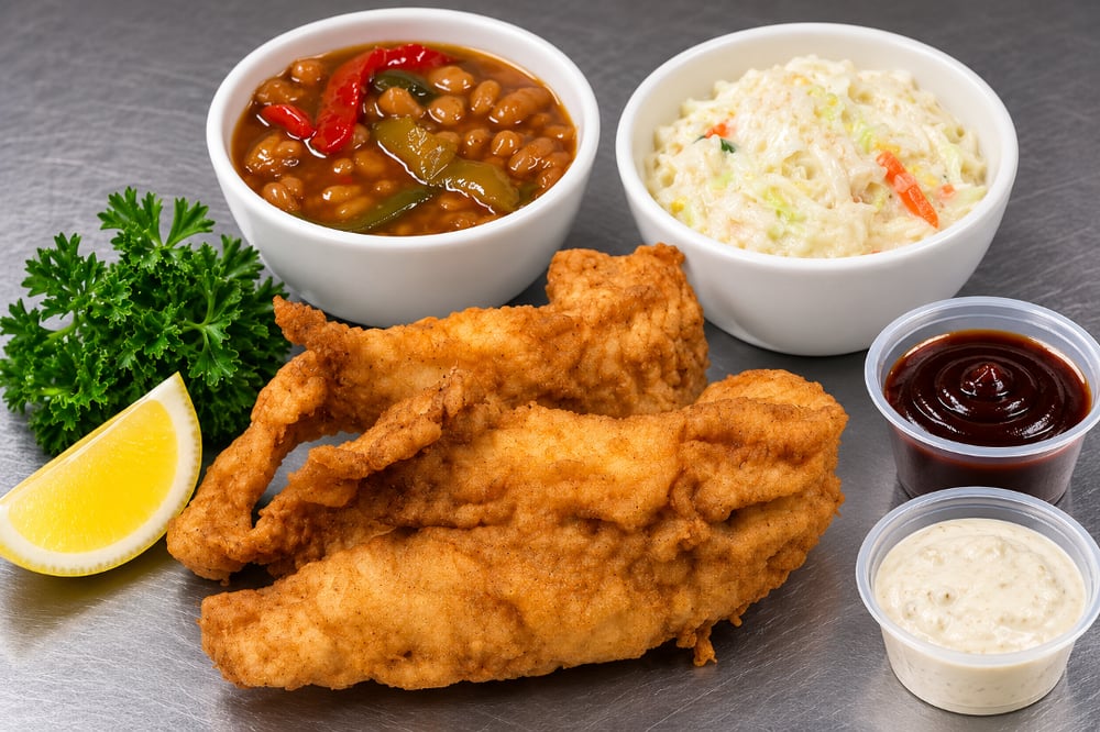 White Fish Dinner (Corn Meal)