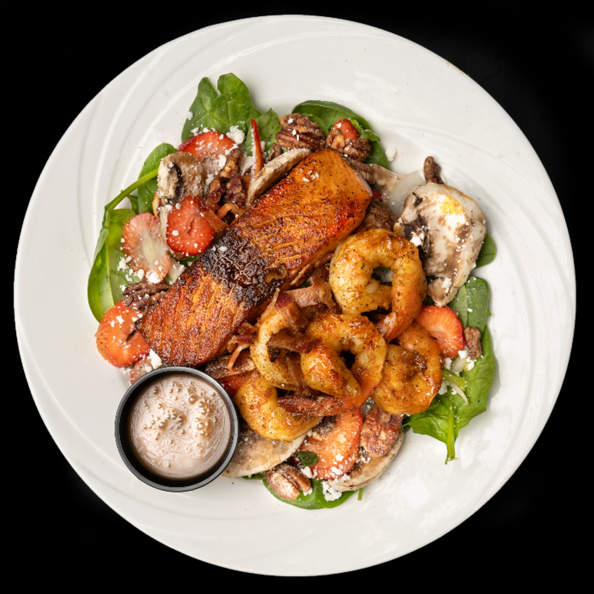 Spinach Strawberry Pecan Salad