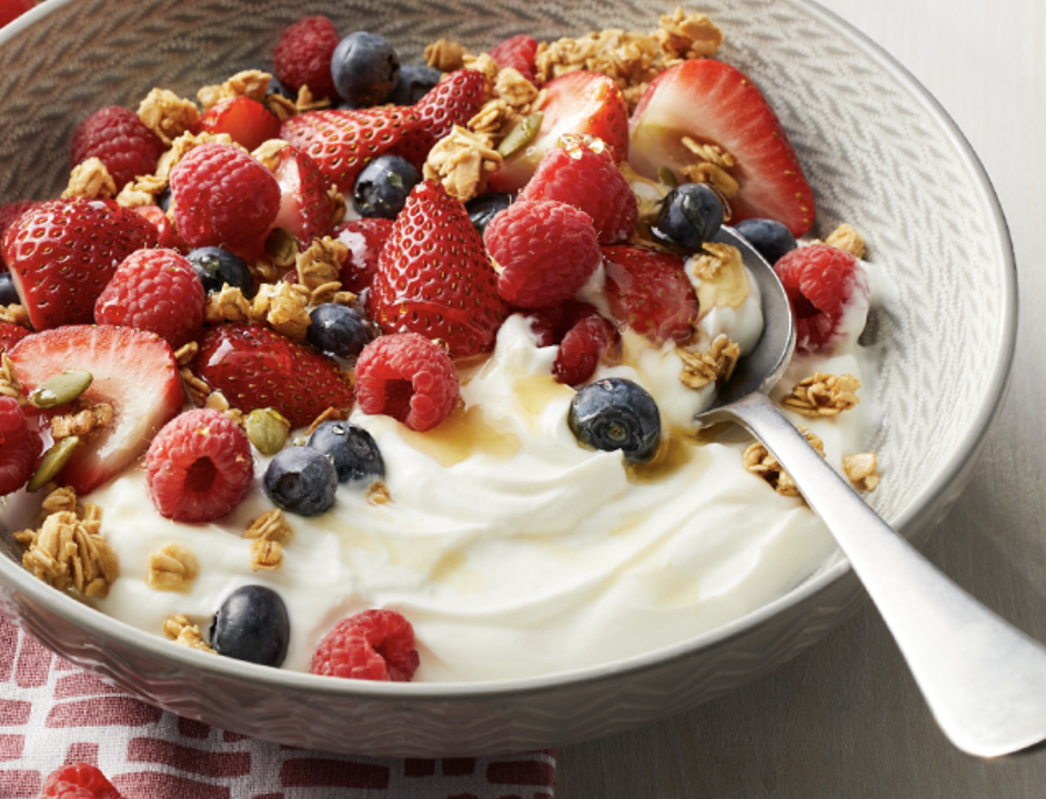 Yogurt Fruit Nut Bowl
