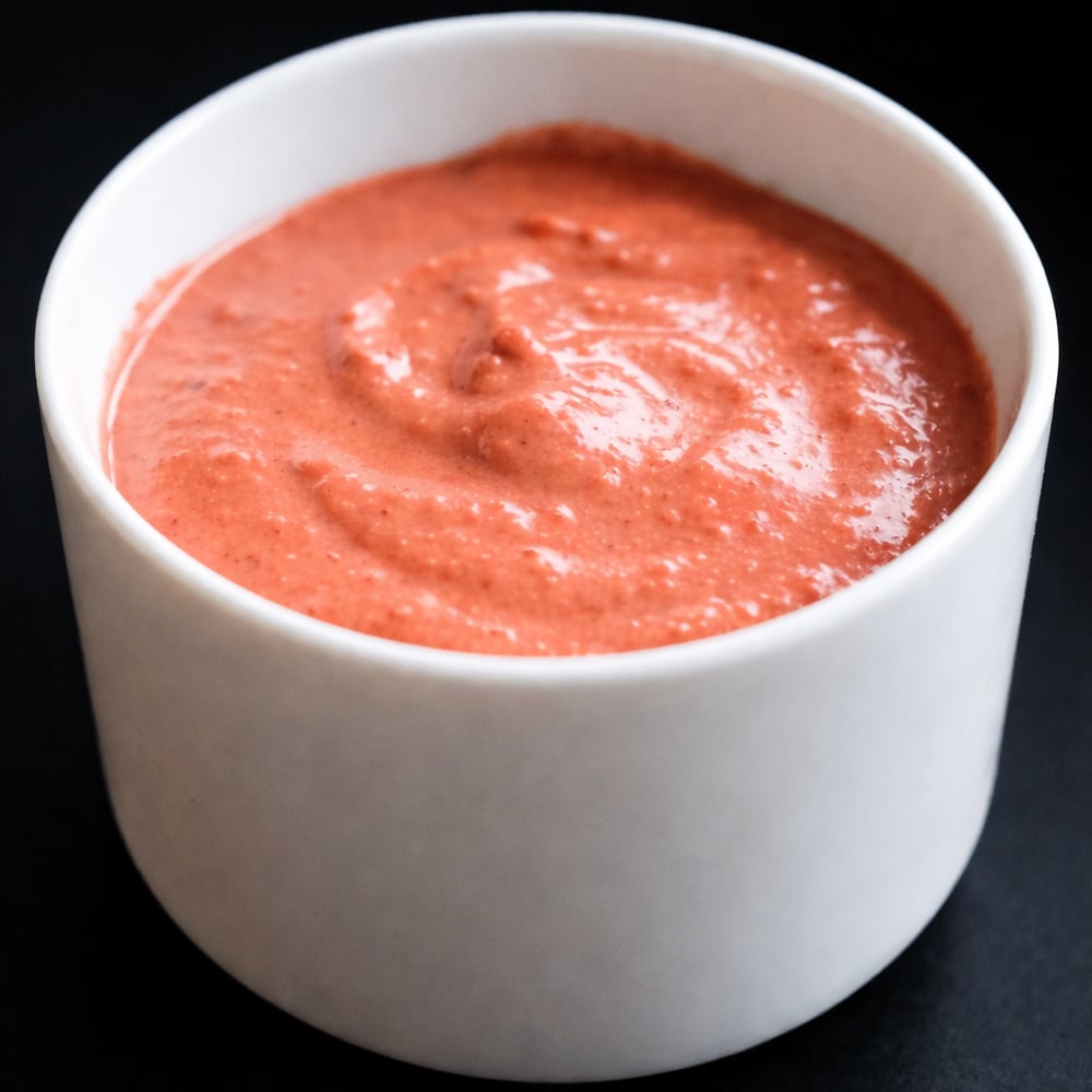 Cup Of Pink Sauce