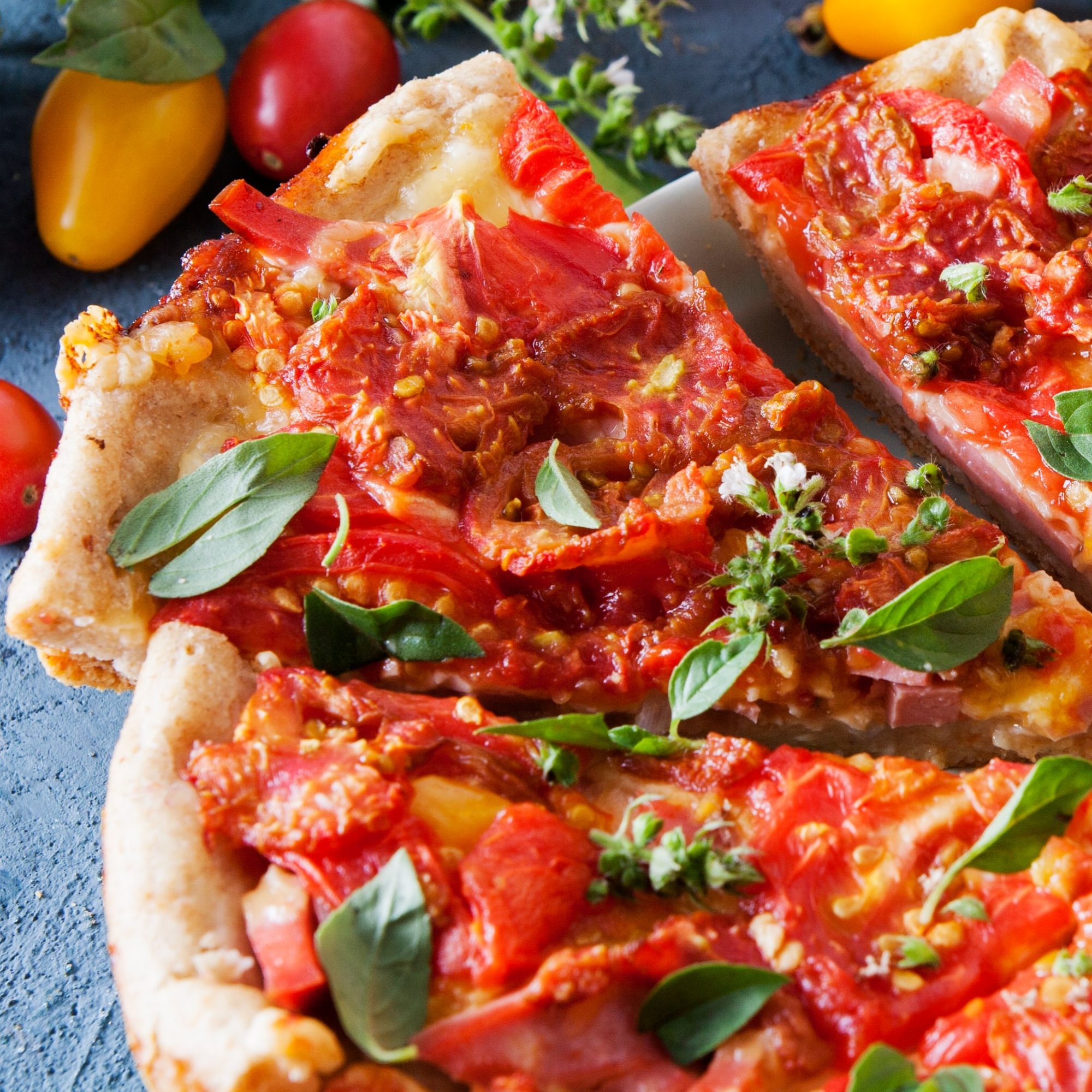 Regular pizza slice