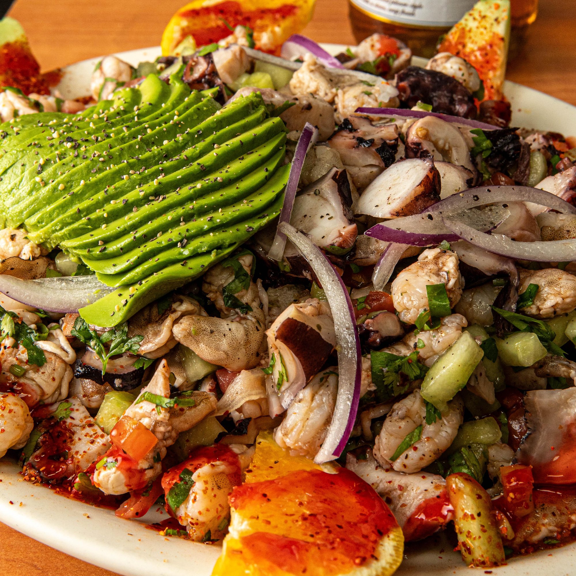 Orden Ceviche Mixto Negro