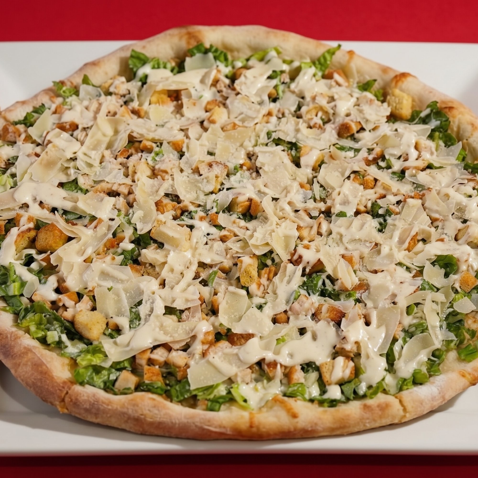 Chicken Caesar Salad Pizza