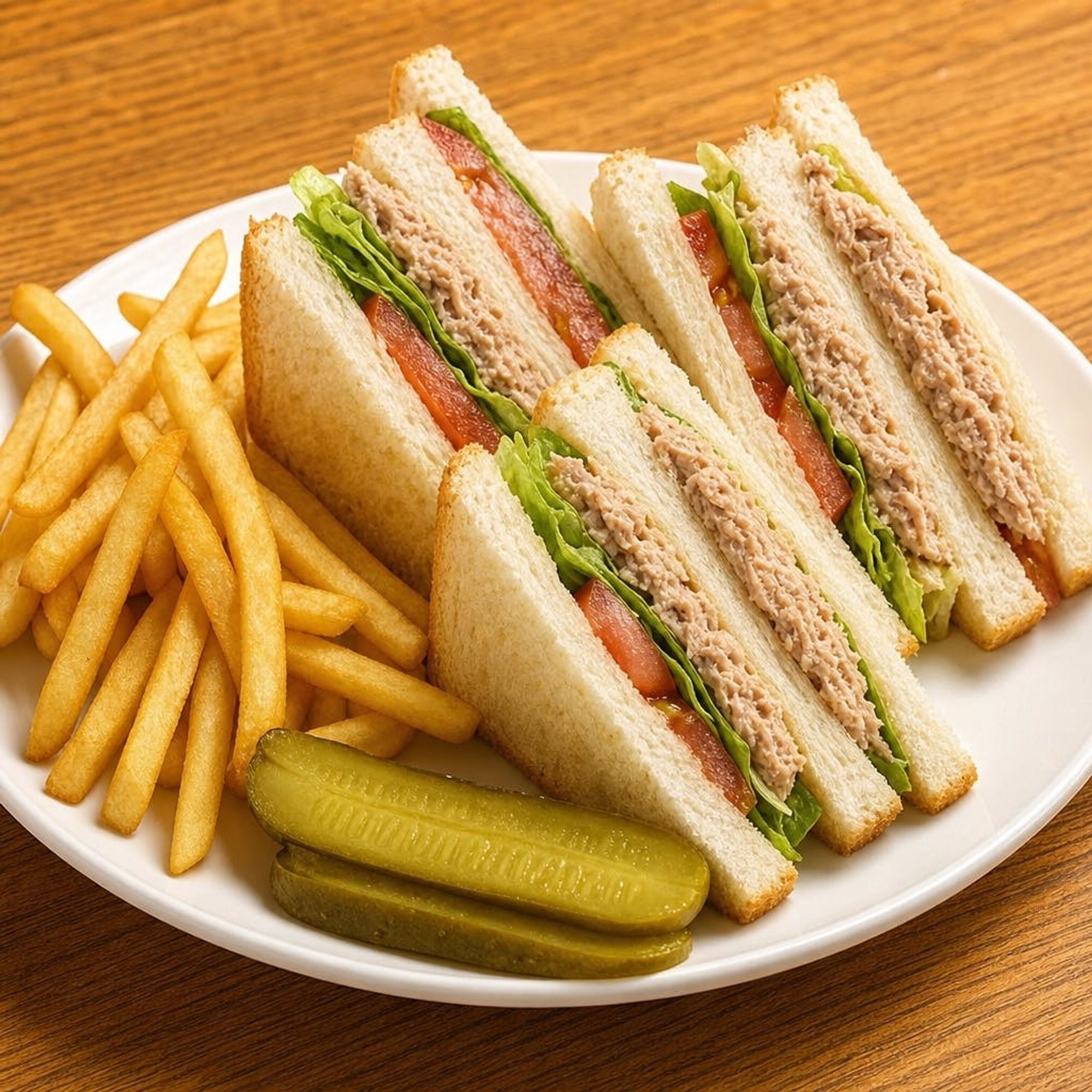 Tuna Fish Club Sandwich