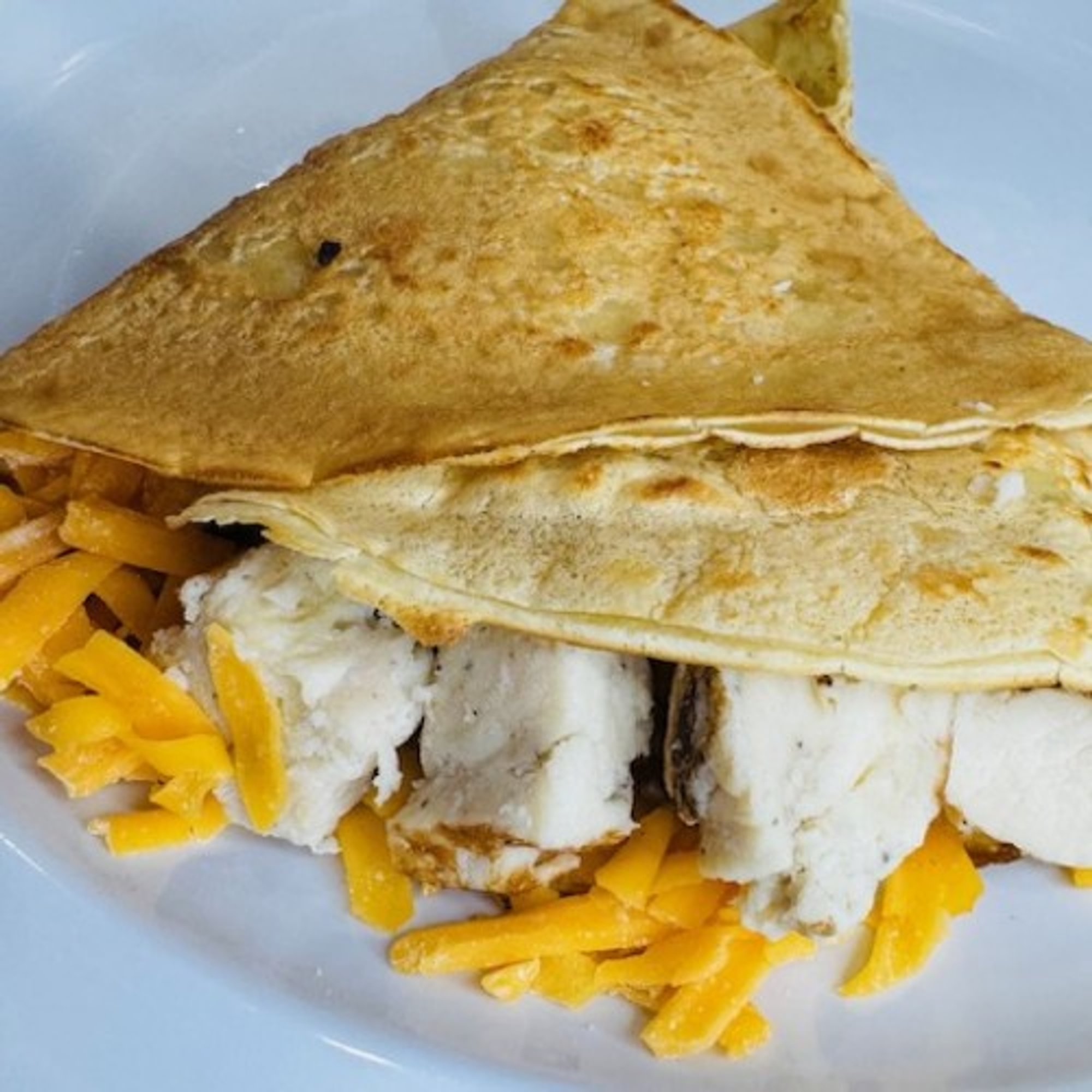 Chicken and Cheese Crepe