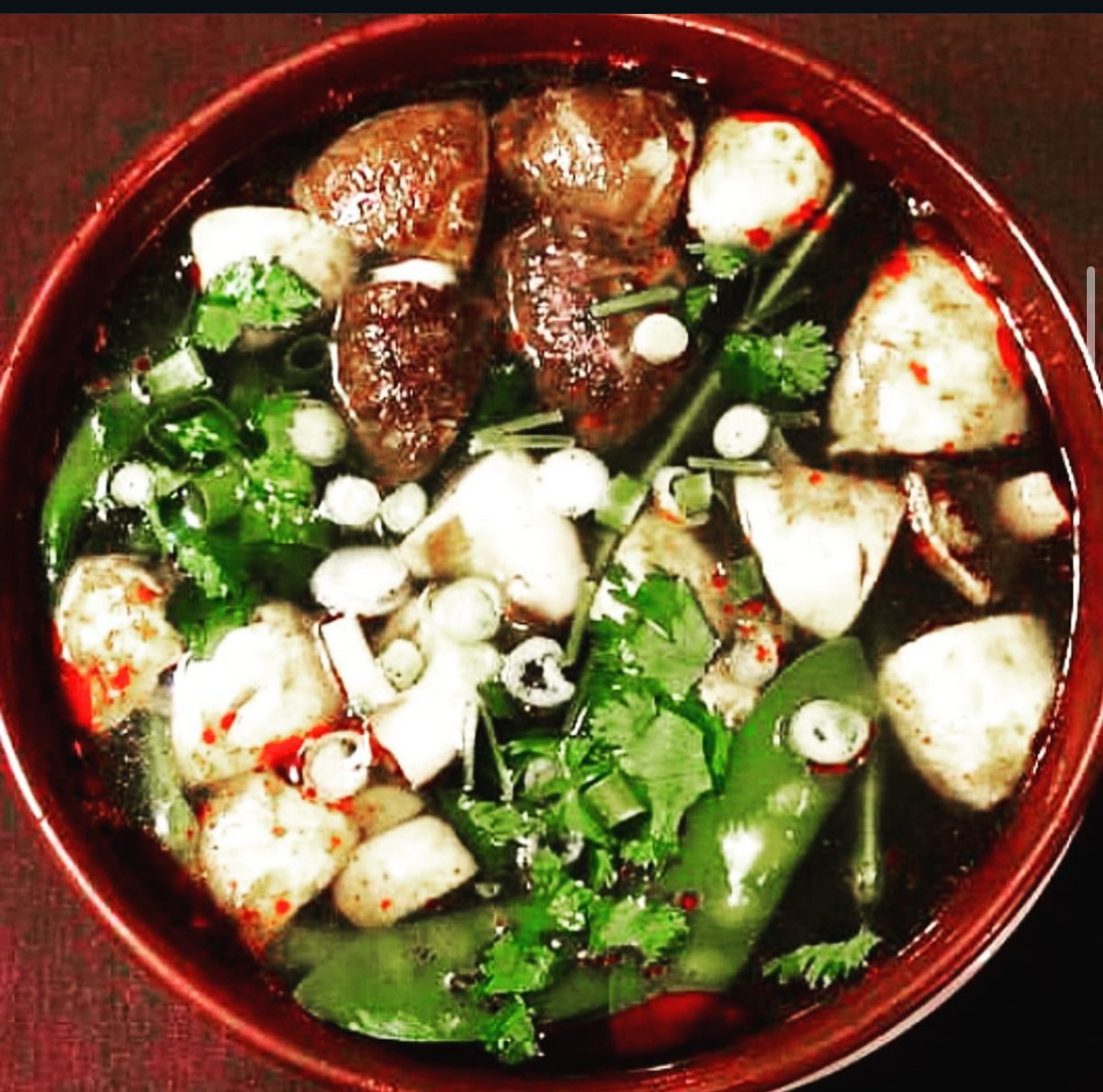 Tom Yum: Thai Hot n Sour Soup - bowl