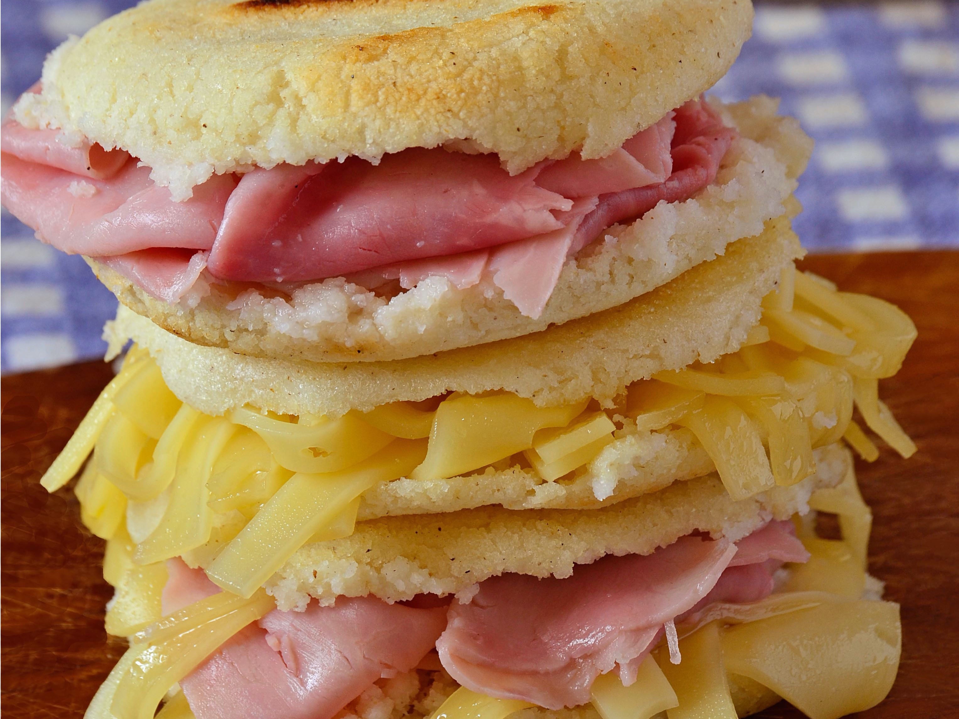 Ham and Cheese Arepa (2)