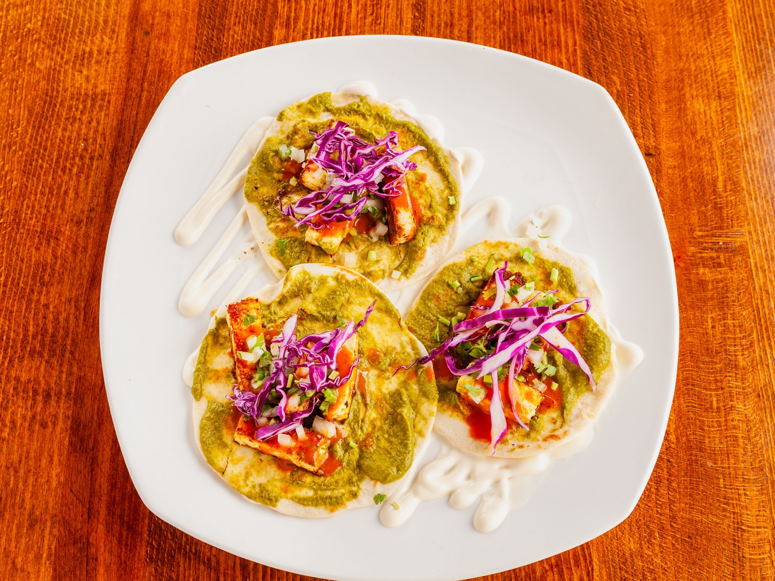 3 Paneer Tikka Tacos