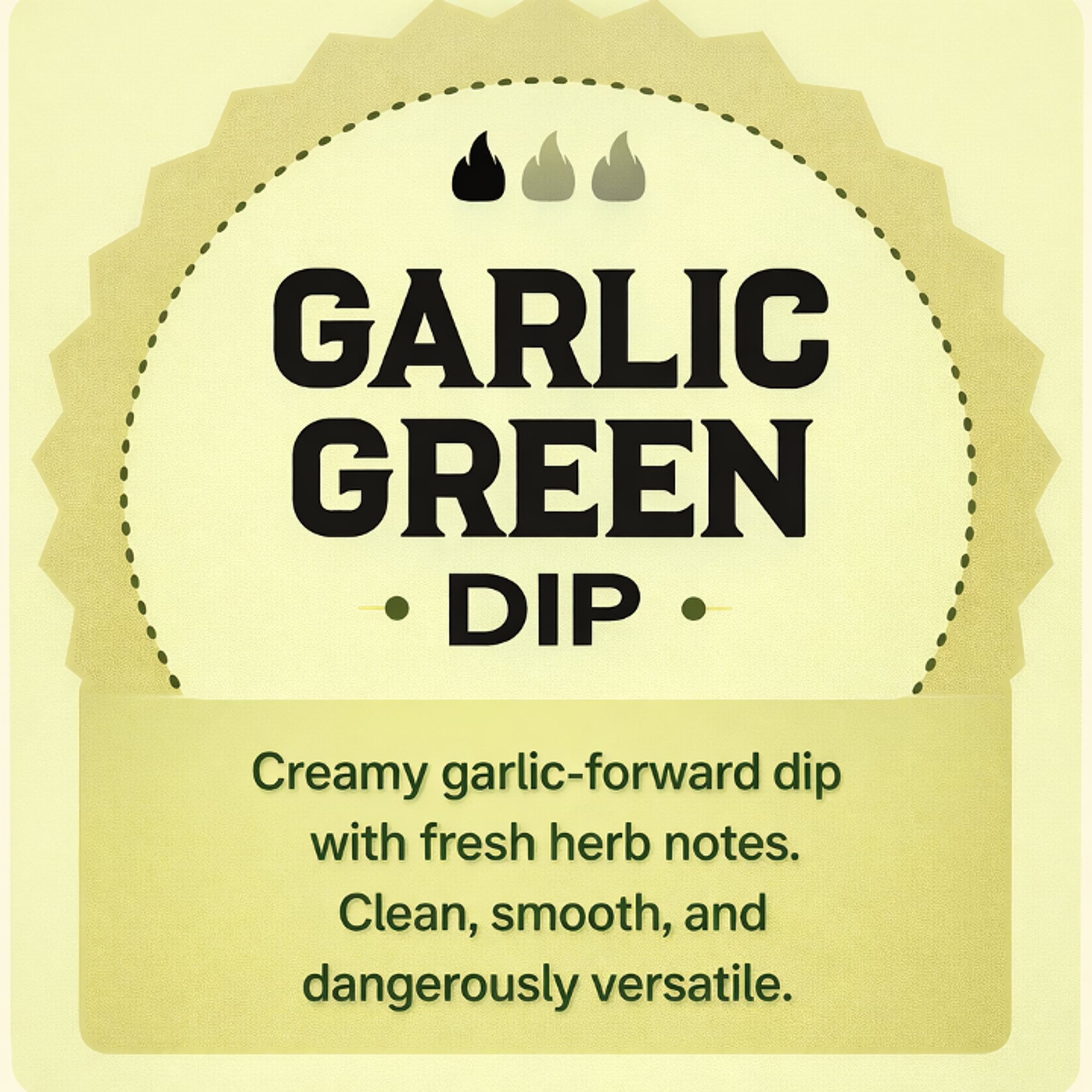 Garlic Green Dip