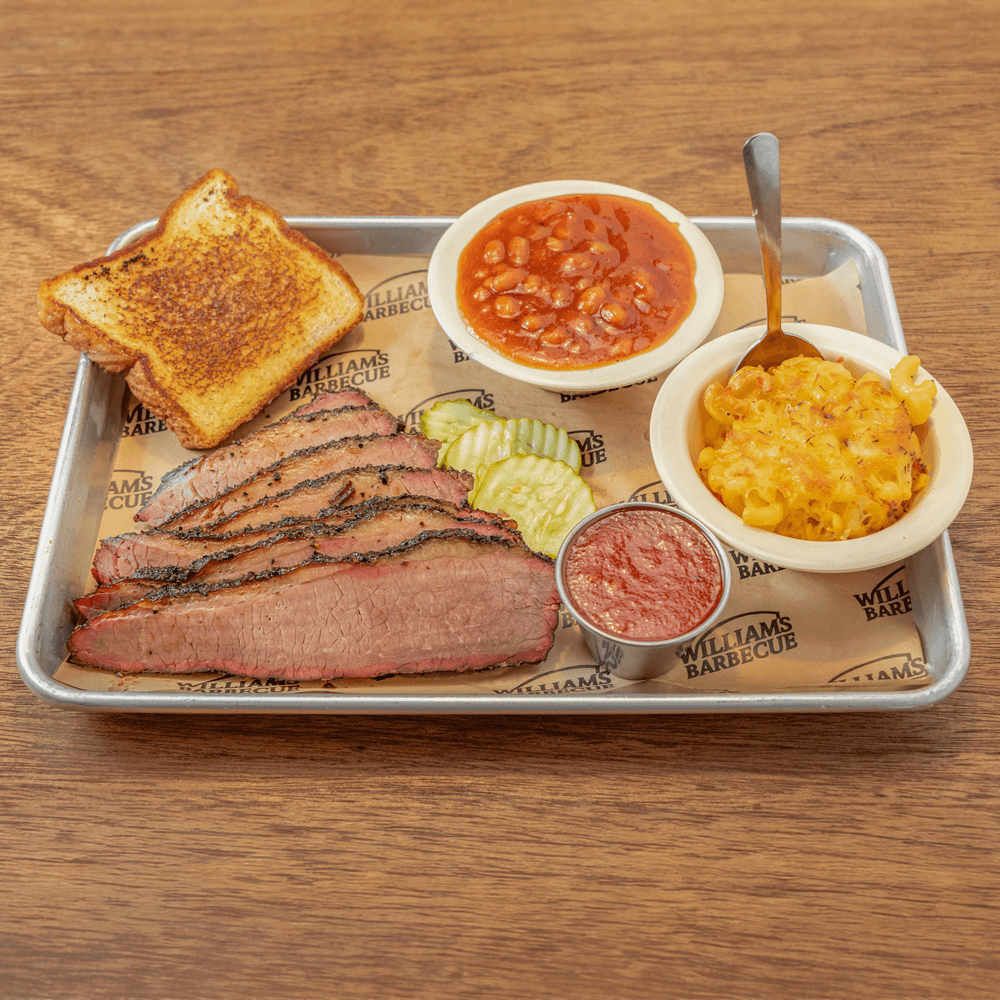 Smoked Brisket Plate (Fri-Sun, call for Availability)