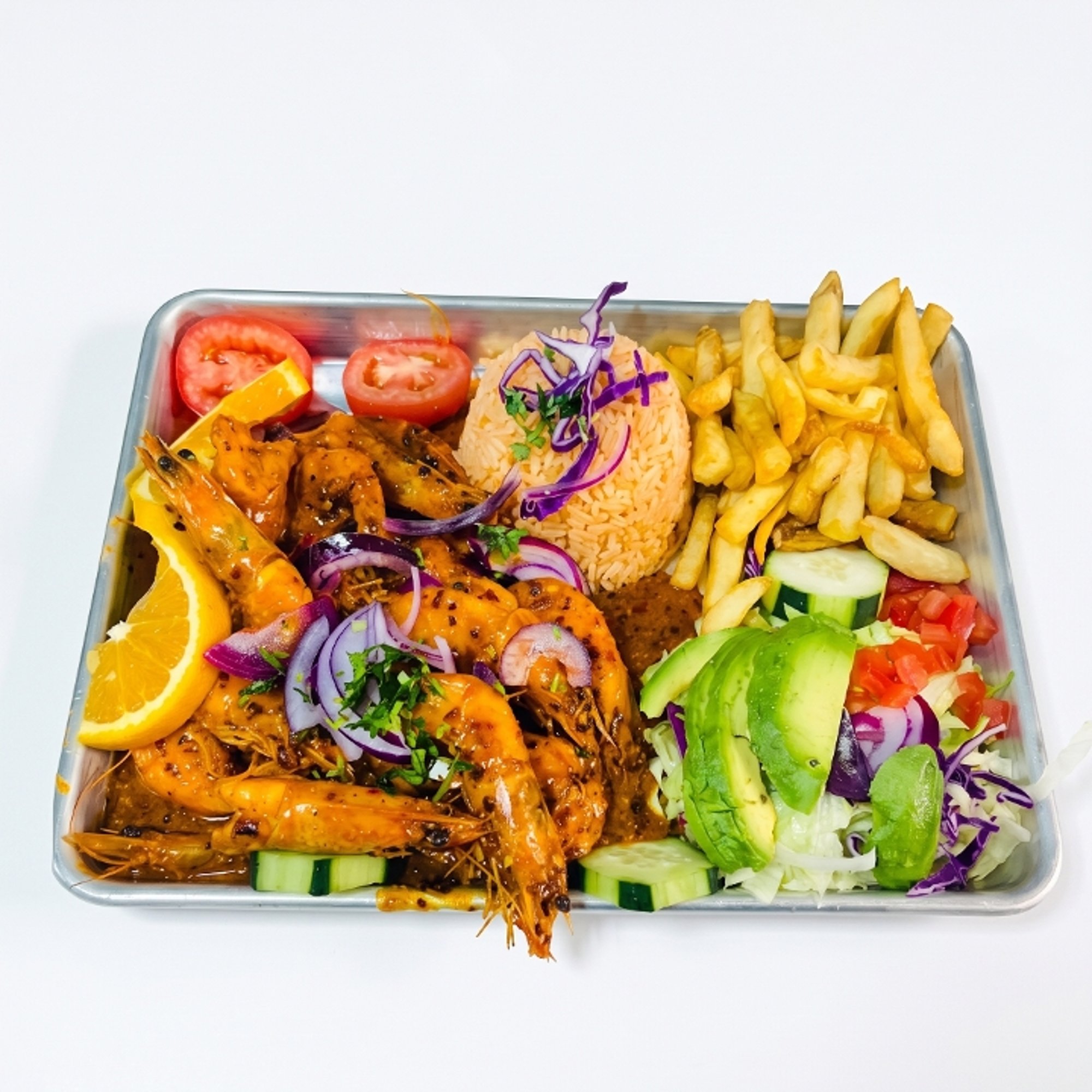 Cucarachas Platter (Spicy Fried Shrimp)