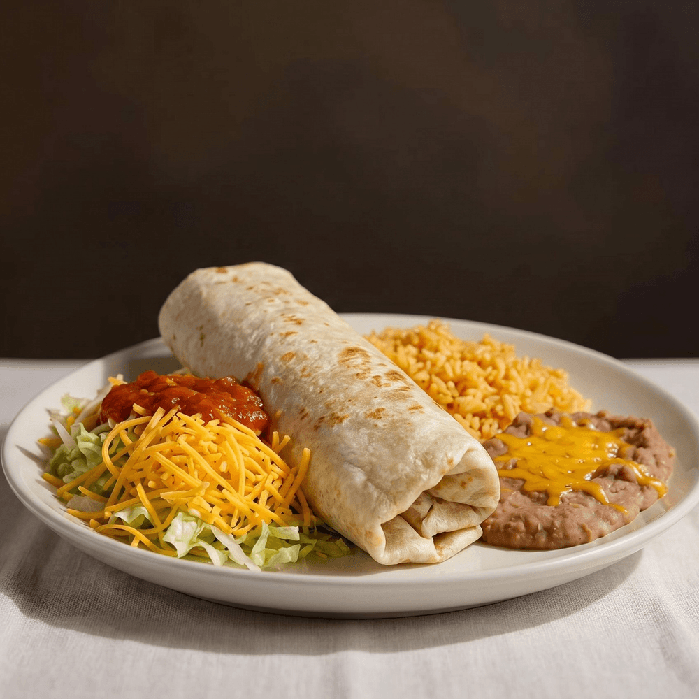 Combo #6, Burrito & Enchilada