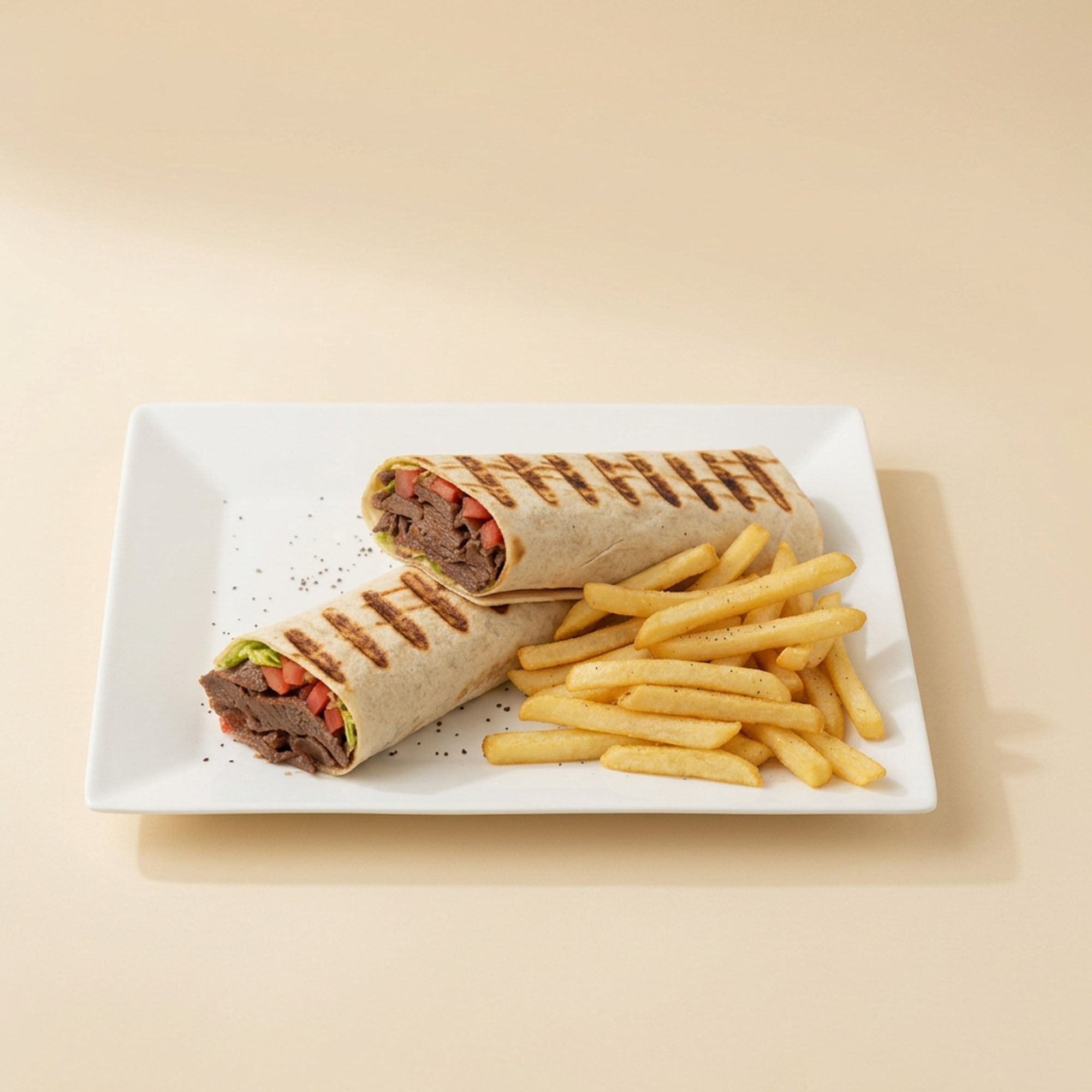 Beef Doner Wrap Combo