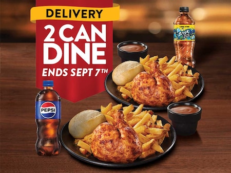 2 Can Dine Delivery for $27.99