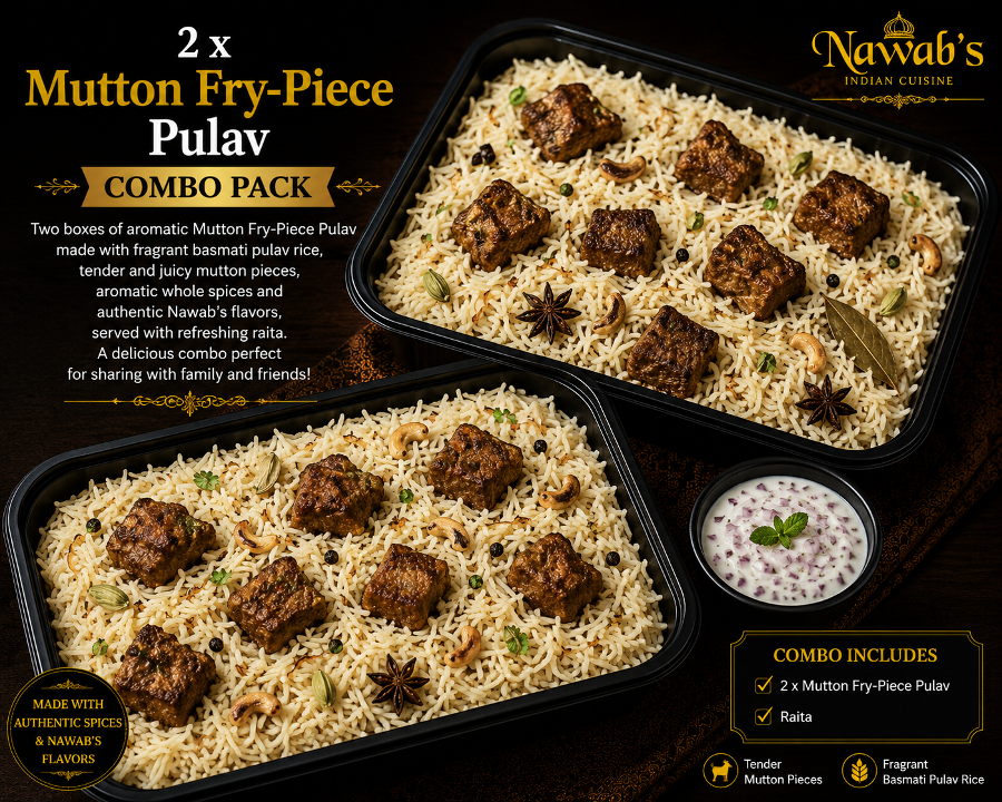 2 x Mutton Fry-Piece Pulav