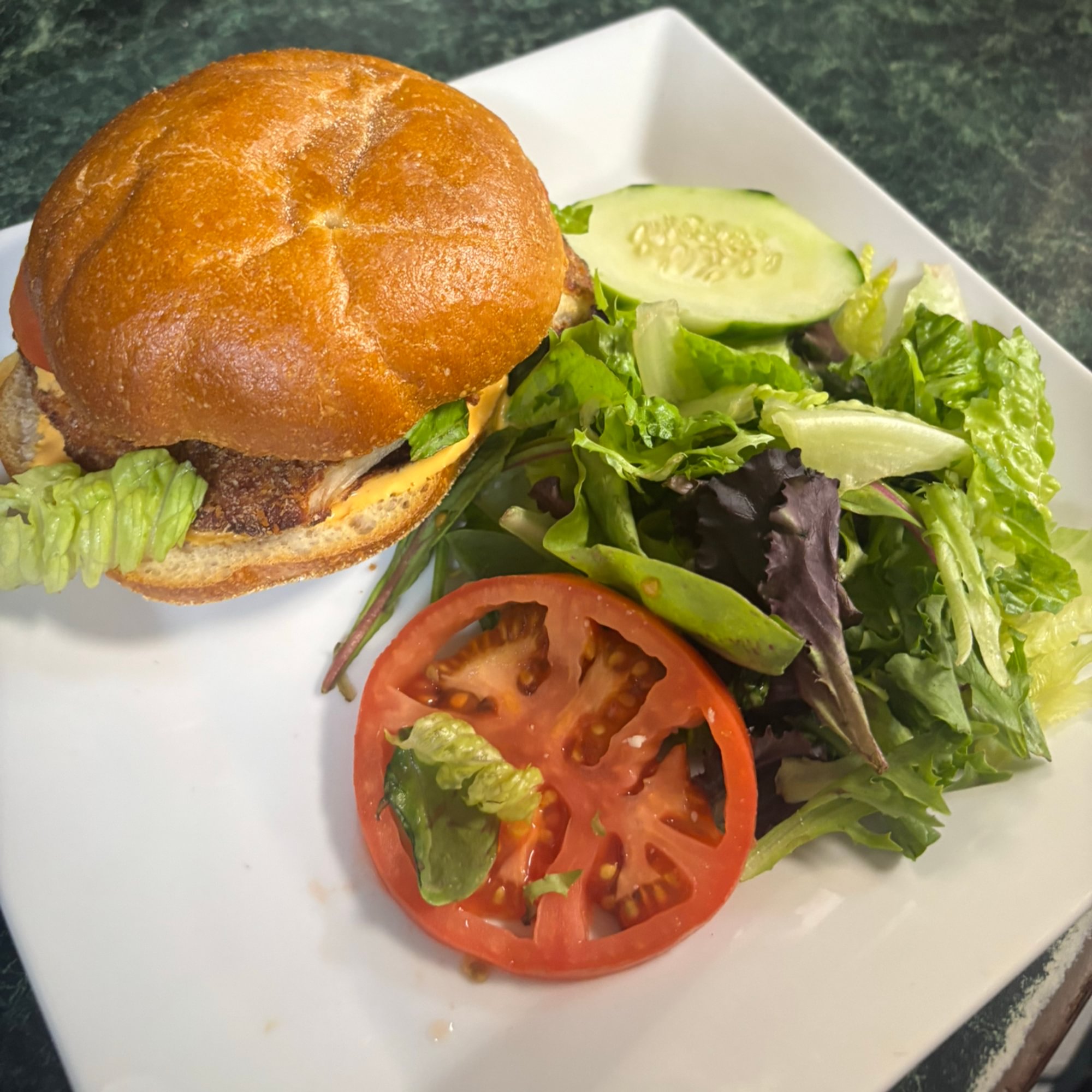 Buffalo Chicken Burger - Dinner