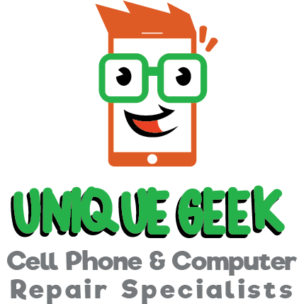 Unique Geek iPhone, Samsung &amp; Computer Repair Specialists Logo