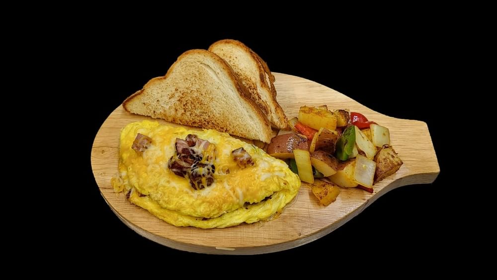 Ham, Bacon, Sausage Omelette