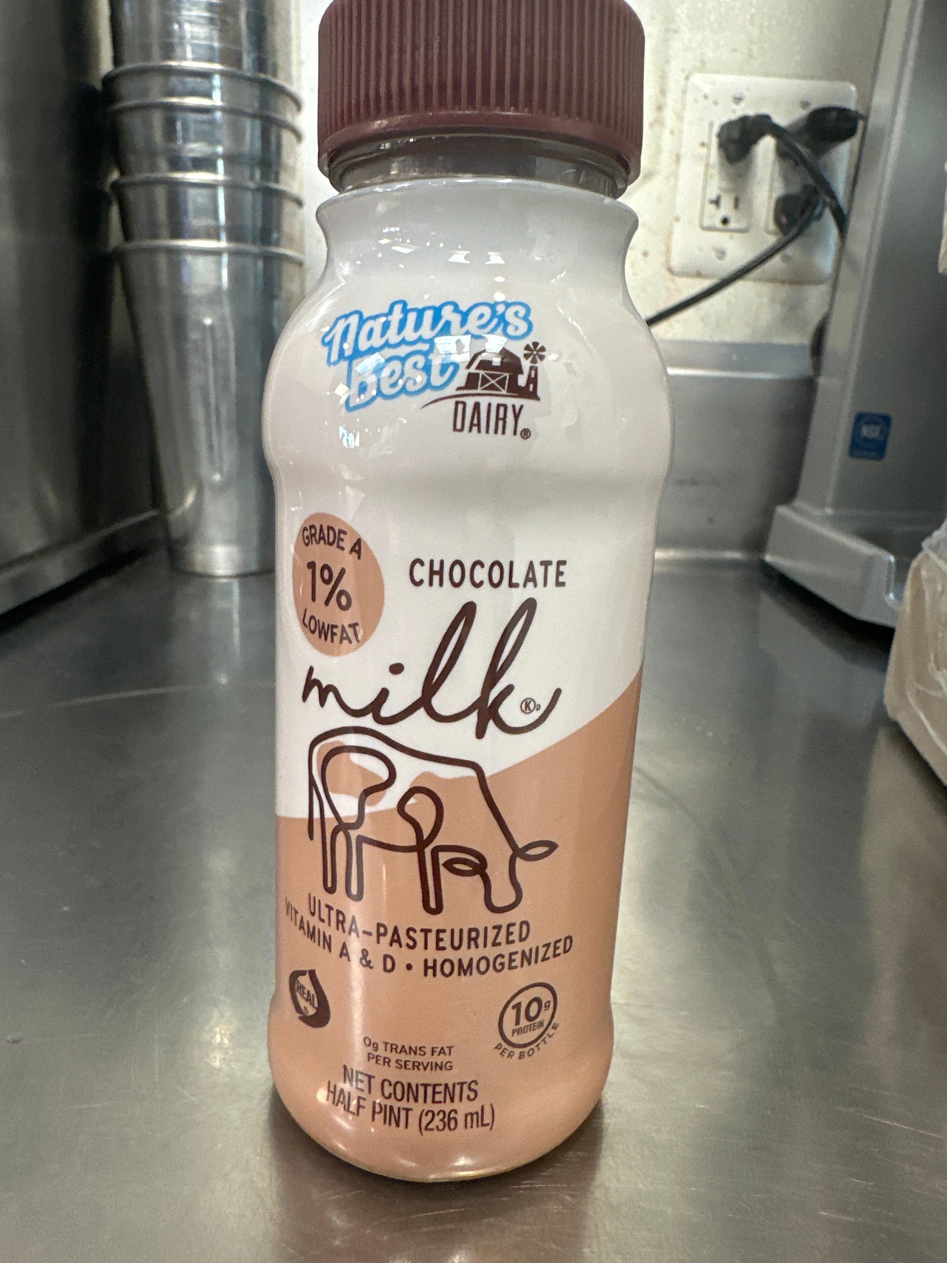 Nature’s Best 1% Chocolate Milk Half Pint