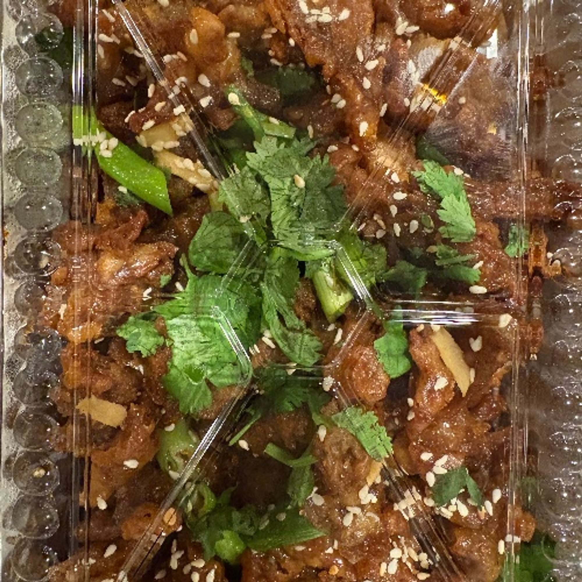 Sizzling Teriyaki Vegetarian Chicken Platter