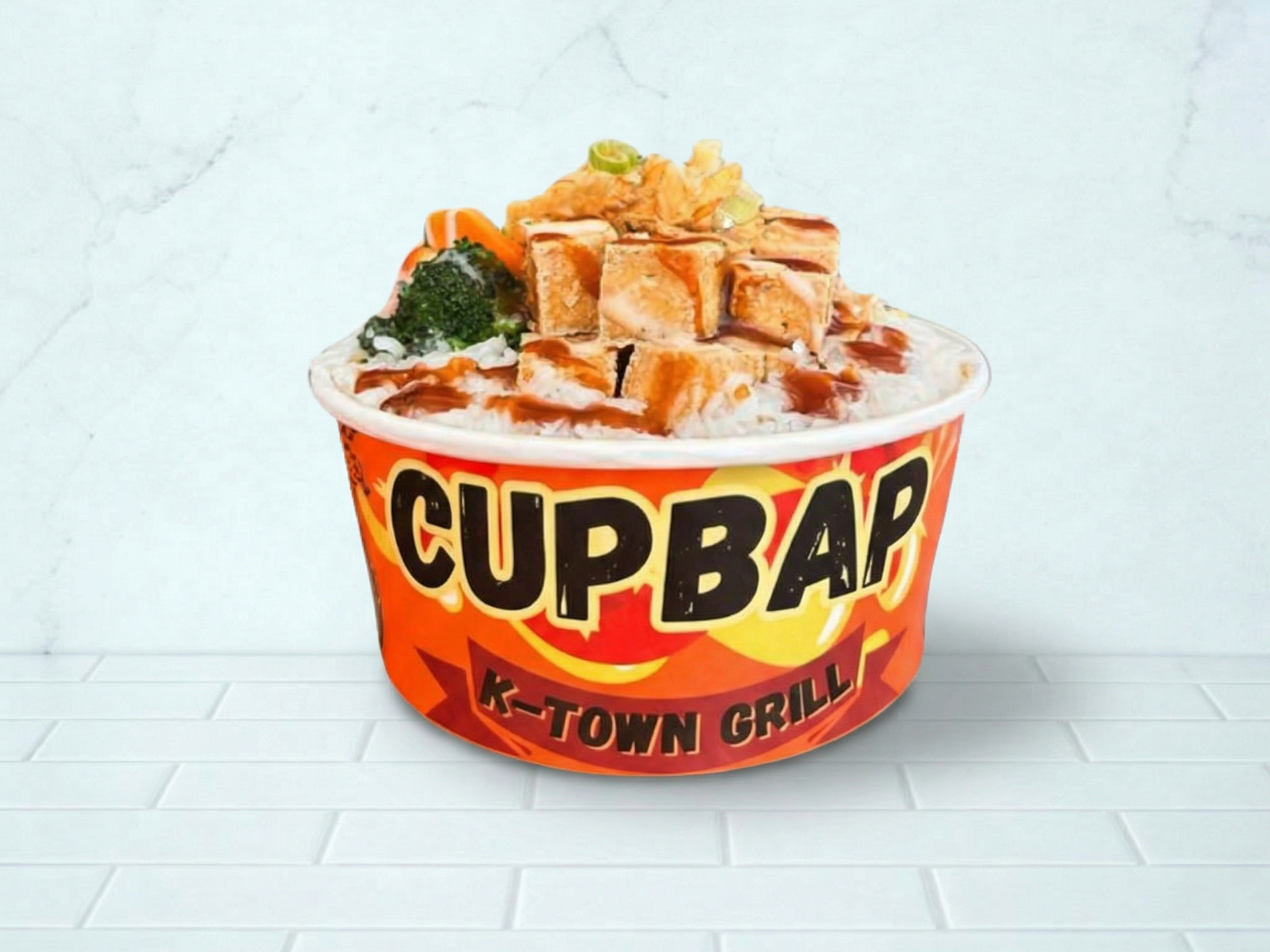 Fried Tofu Cupbap
