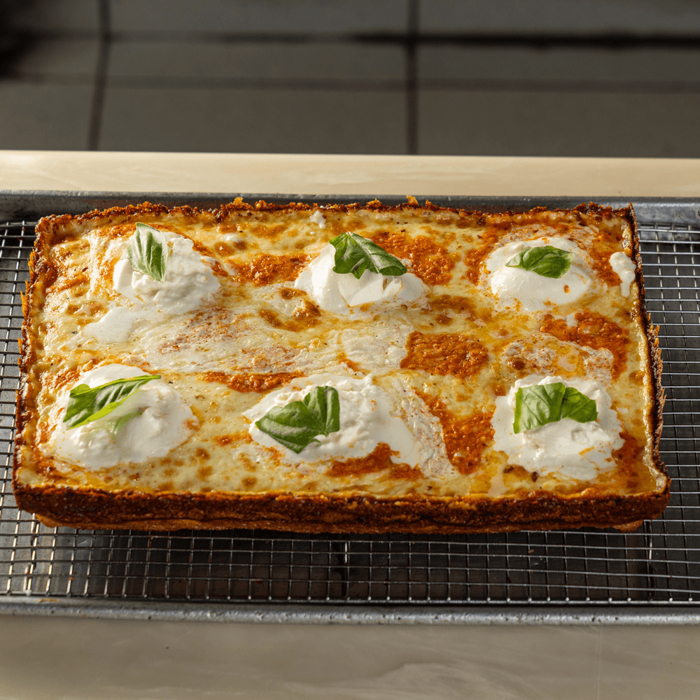 Vodka Burrata Detroit Pie