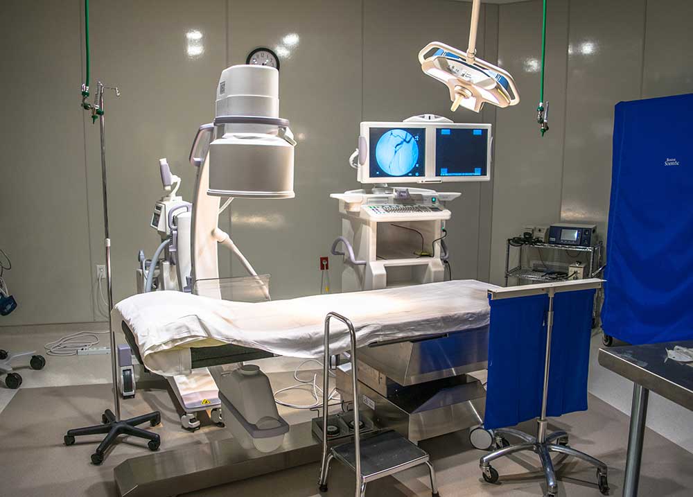 A treatment room at Baltimore Vascular Care