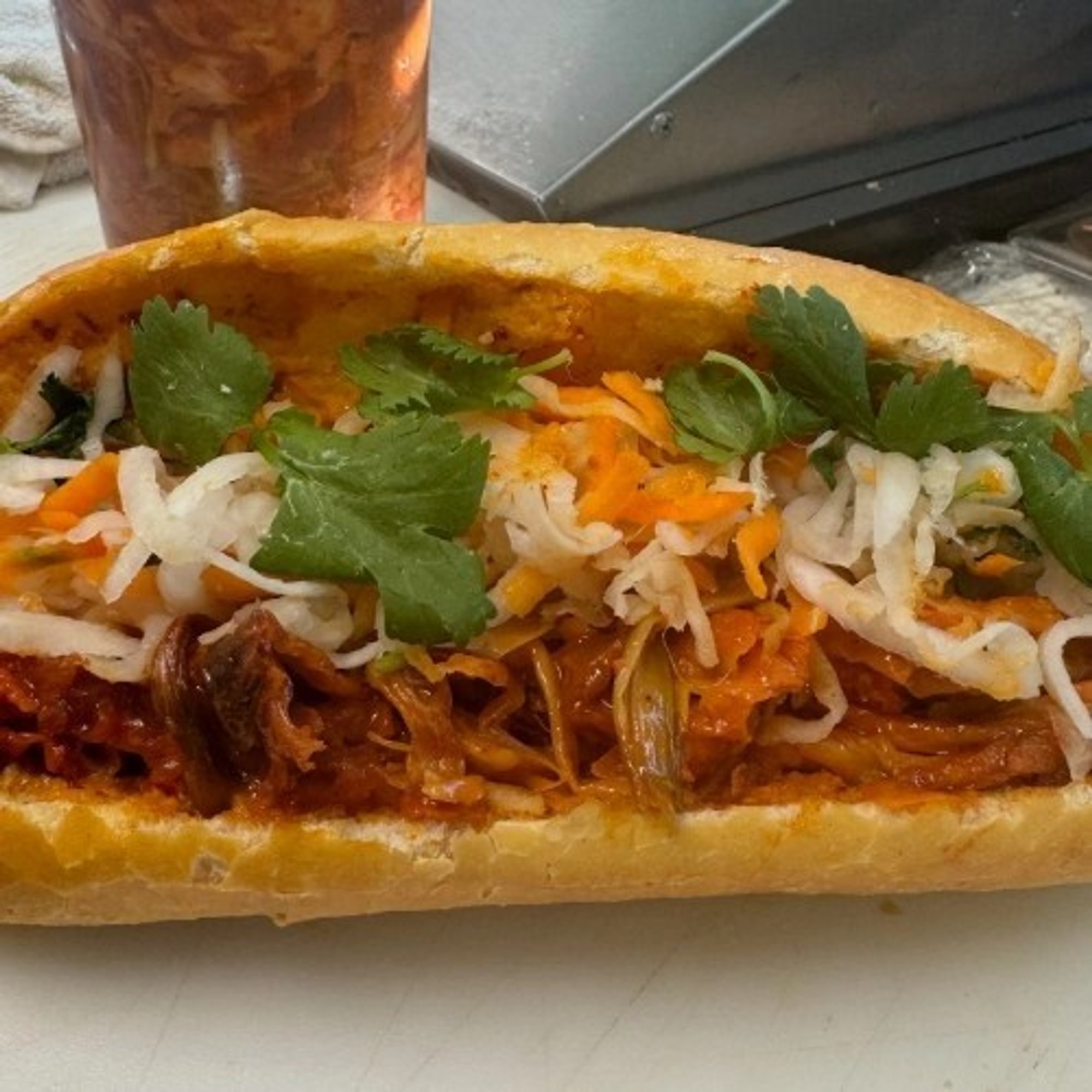B10. Barbecue Duck Sandwich