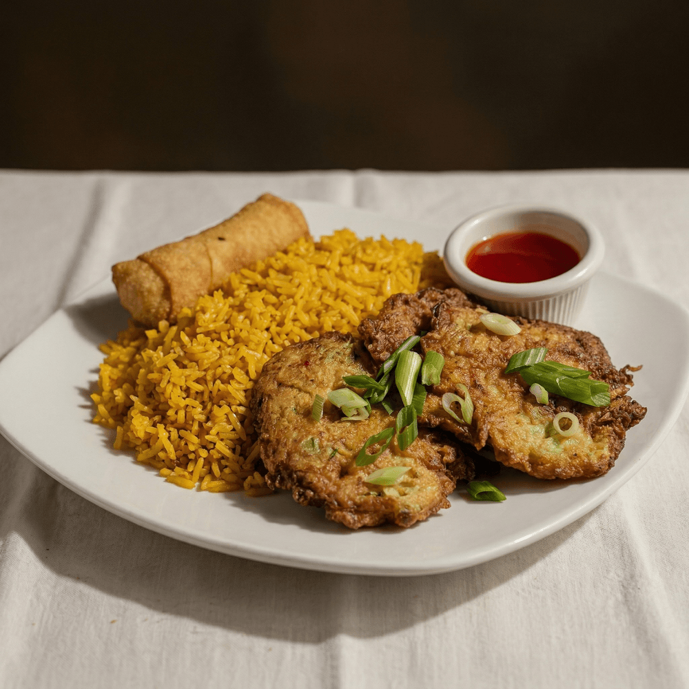 Roast Pork Egg Foo Young Combo