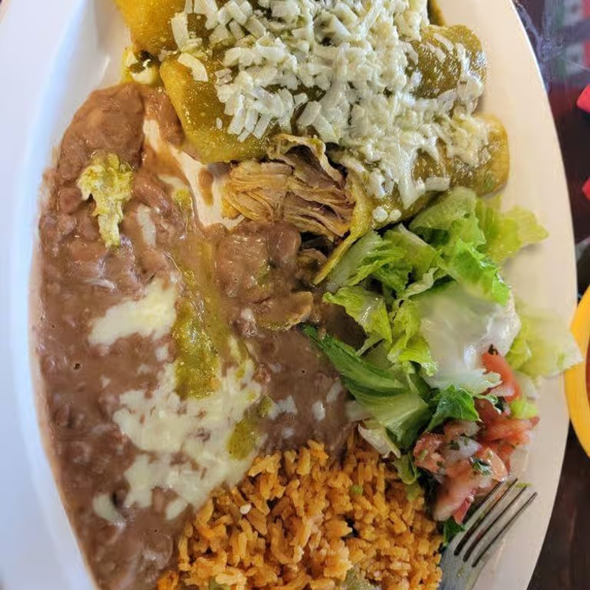 Enchiladas verdes