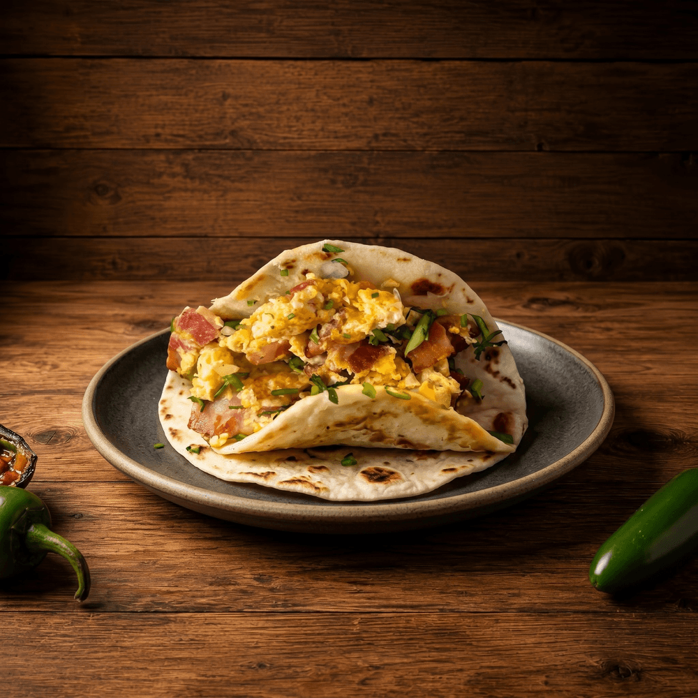 Bacon with Eggs / Tocino y Huevos Taco