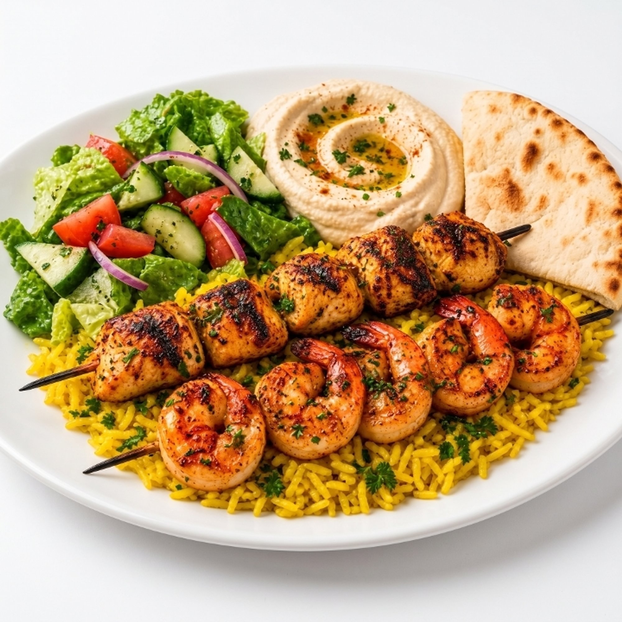 Shrimp & Chicken Kabob Combo